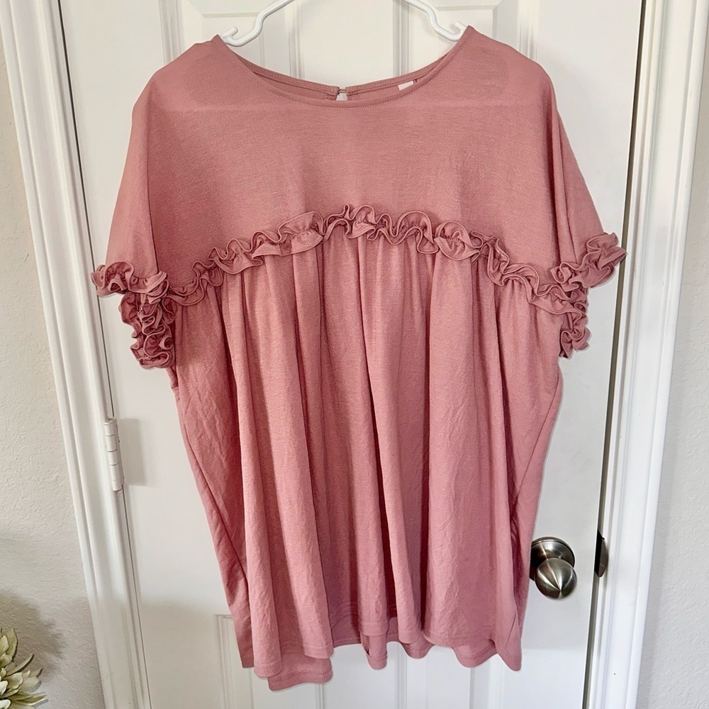 Oversized Ruffle Blouse